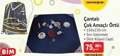 ÇANTALI ÇOK AMAÇLI ÖRTÜ